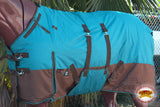 66"- 84" Hilason 1200D Winter Waterproof Horse Turnout Blanket Belly Wrap Turquoise