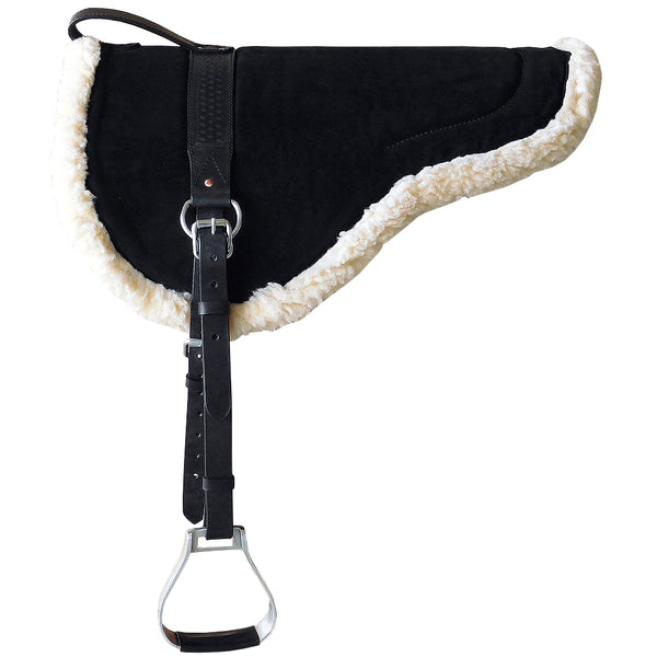 Hilason Natural Horsemanship Leather Bareback Western Treeless Saddle Pad - Uhorse