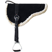 HILASON Natural Horsemanship Leather Bareback Western Treeless Saddle Pad | Pads Baretek Riding for Horses