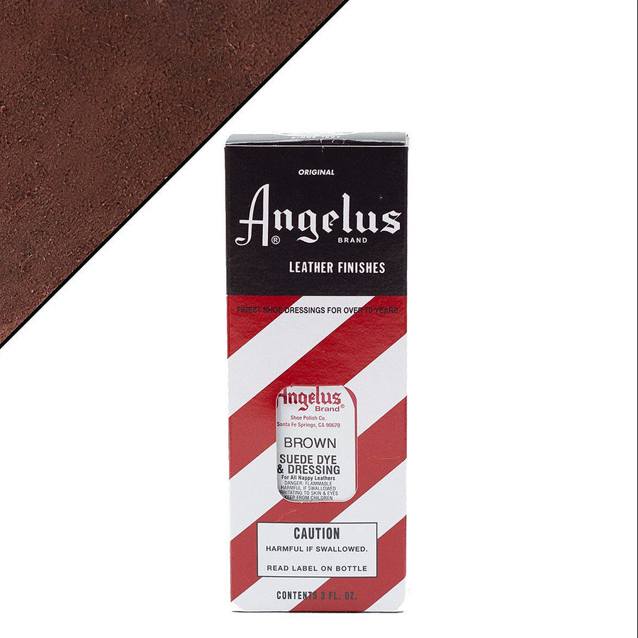 Brown suede dye and dressing bottle - Uhorse