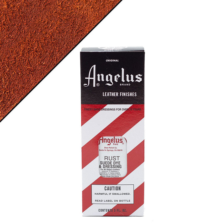 Angelus Rust Suede Dye and Dressing leather finish - Uhorse
