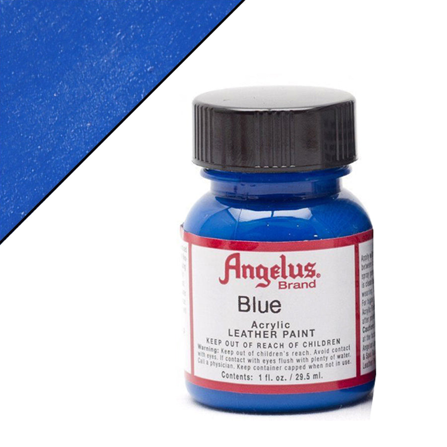 Blue acrylic leather paint bottle - Uhorse
