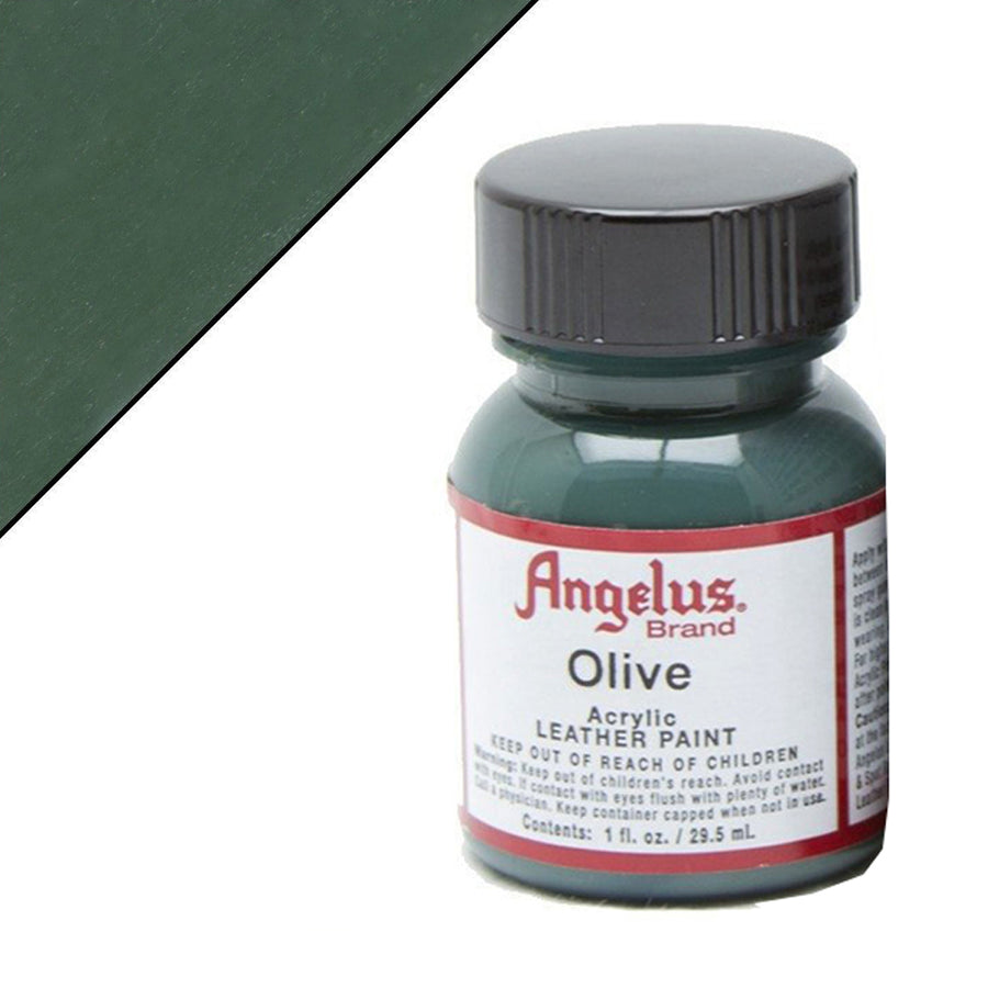 Angelus olive acrylic leather paint - Uhorse