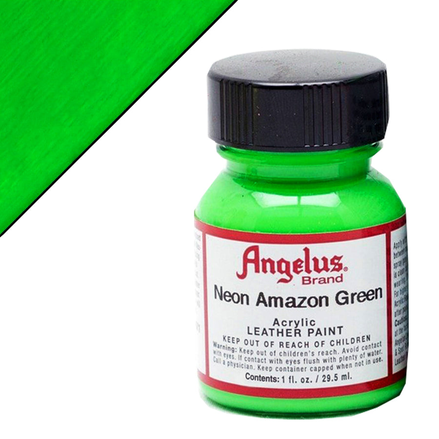 Neon green acrylic leather paint - Uhorse