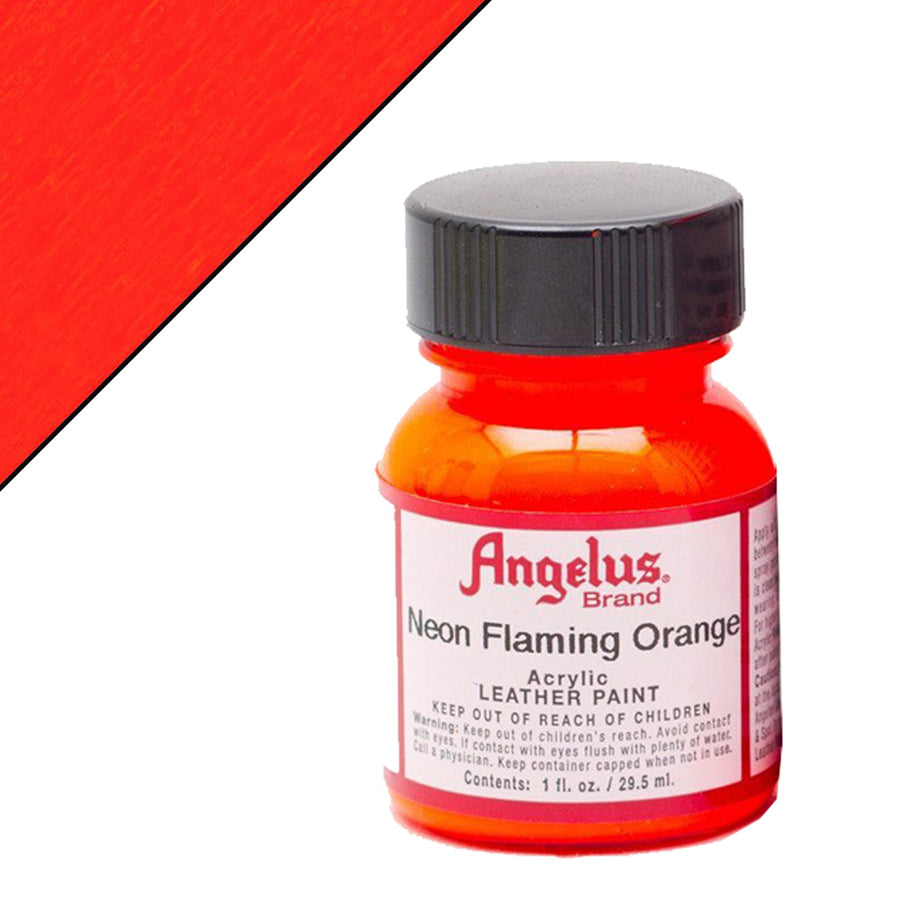 Neon Flaming Orange acrylic leather paint - Uhorse