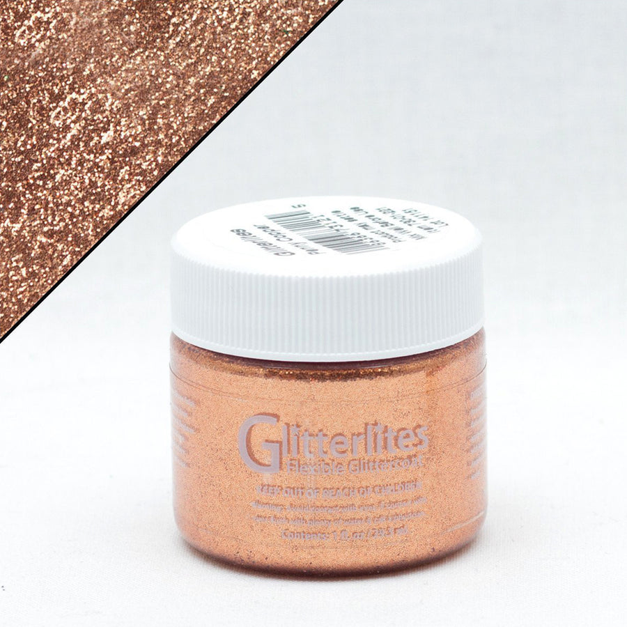 Rose gold glitter craft powder with white cap - Uhorse