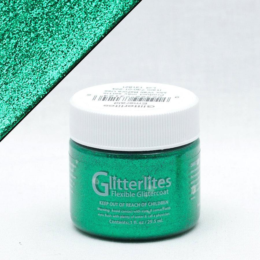 Green glitter flexible glittercoat, 1 fluid ounce - Uhorse