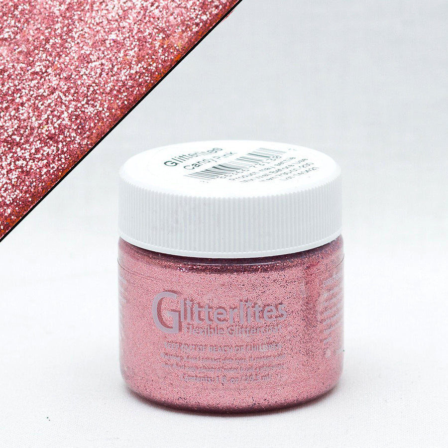 Pink glitter craft powder jar - Uhorse