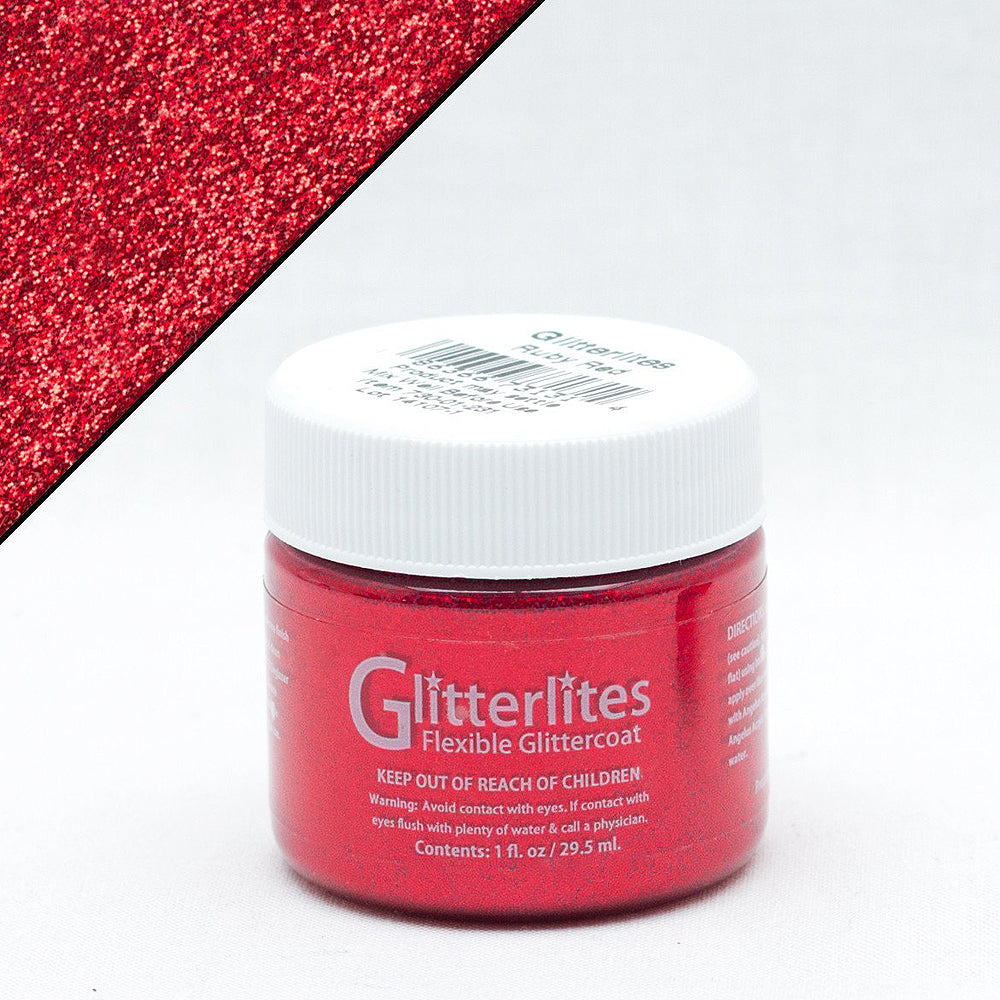 Angelus Glitterlites Flexible Glittercoat Paint - Desert Gold, 1 oz