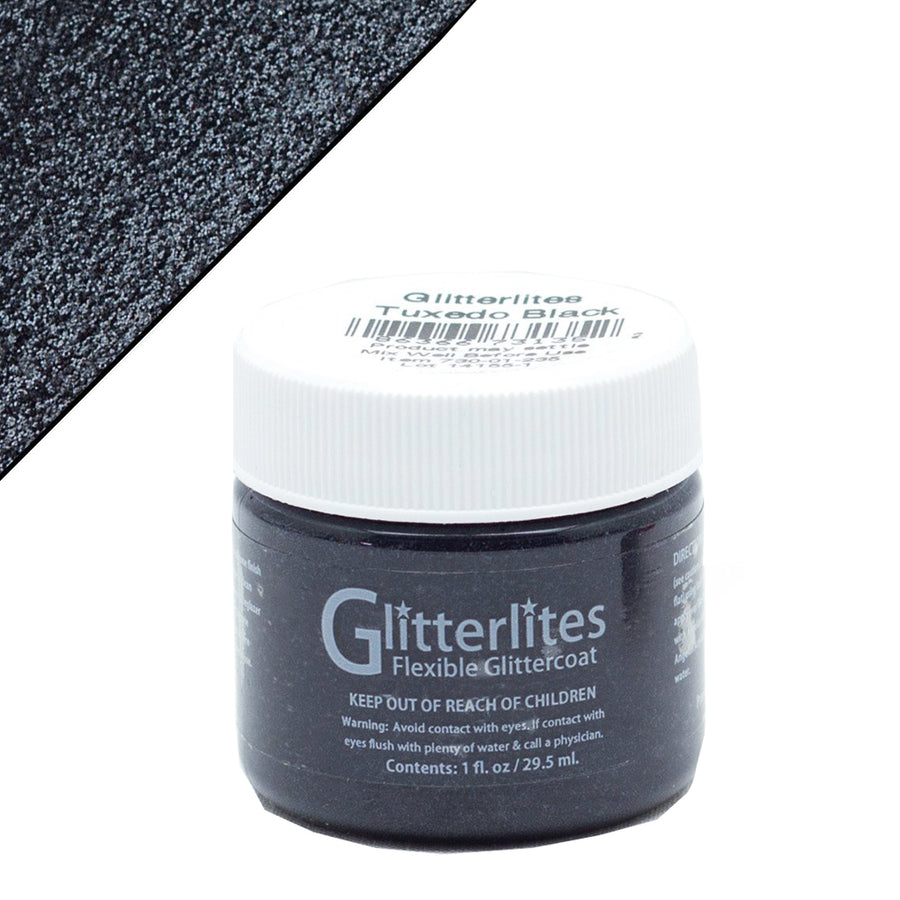 Black glitter flexible glittercoat - Uhorse