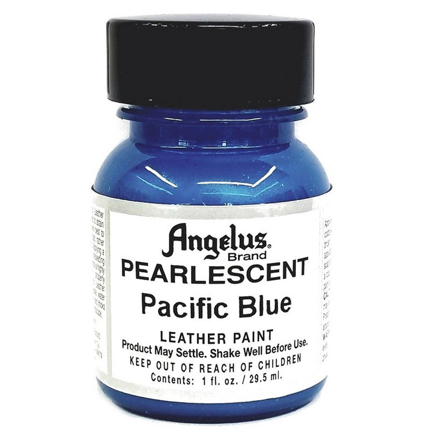 Pearlescent Pacific Blue leather paint - Uhorse