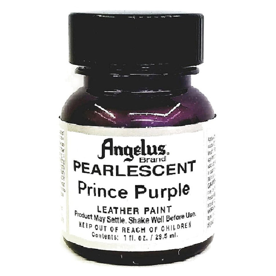 Angelus Pearlescent Prince Purple leather paint bottle - Hilason