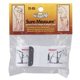 Tough-1 Sure Measure Horse and Pony Height and Weight Tape - 12 Pack