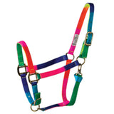 Large Hilason Horse Tack Rainbow 3Ply Adjustable Nylon Halter