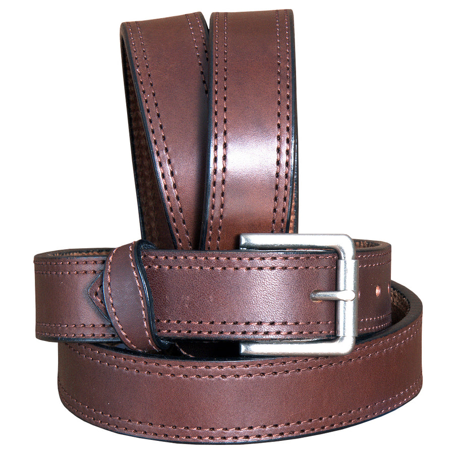 Hilason Heavy Duty Made In Usa Gun Holster Leather Work Belt Dark Brown - Hilason