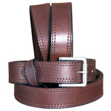 38" Hilason Heavy Duty Made In Usa Gun Holster Leather Work Belt Dark Brown - Uhorse