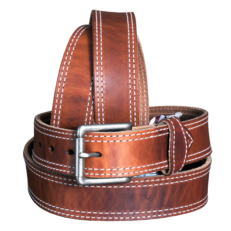 36" Hilason Heavy Duty Made In Usa Gun Holster Leather Work Belt Brown - Uhorse