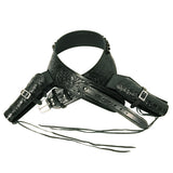 40 In Hilason Double Caliber 44/45 Leather Western Cowboy Gun Rig Holster - Uhorse