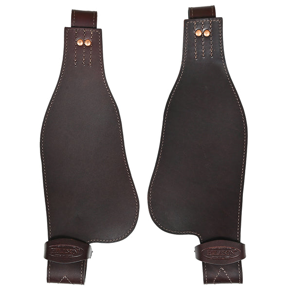 Hilason Leather Youth Saddle Replacement Fender Pair With Hobble Strap - Uhorse