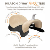 HILASON W. H. Flex Tree Trail Barrel Racing Genuine American Leather