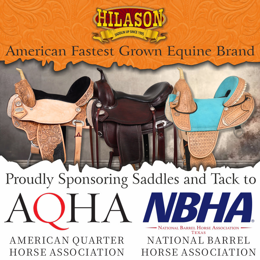HILASON Western Horse Saddle American Leather Treeless Trail Pleasure | Barrel for Horses