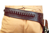 HILASON Western Leather Shoulder Rig Gun Holster 44/45 Caliber | Costume Holster | Cowboy Gun Holster | Gun Belt Holster | Leather Gun Holster | Holster Belt