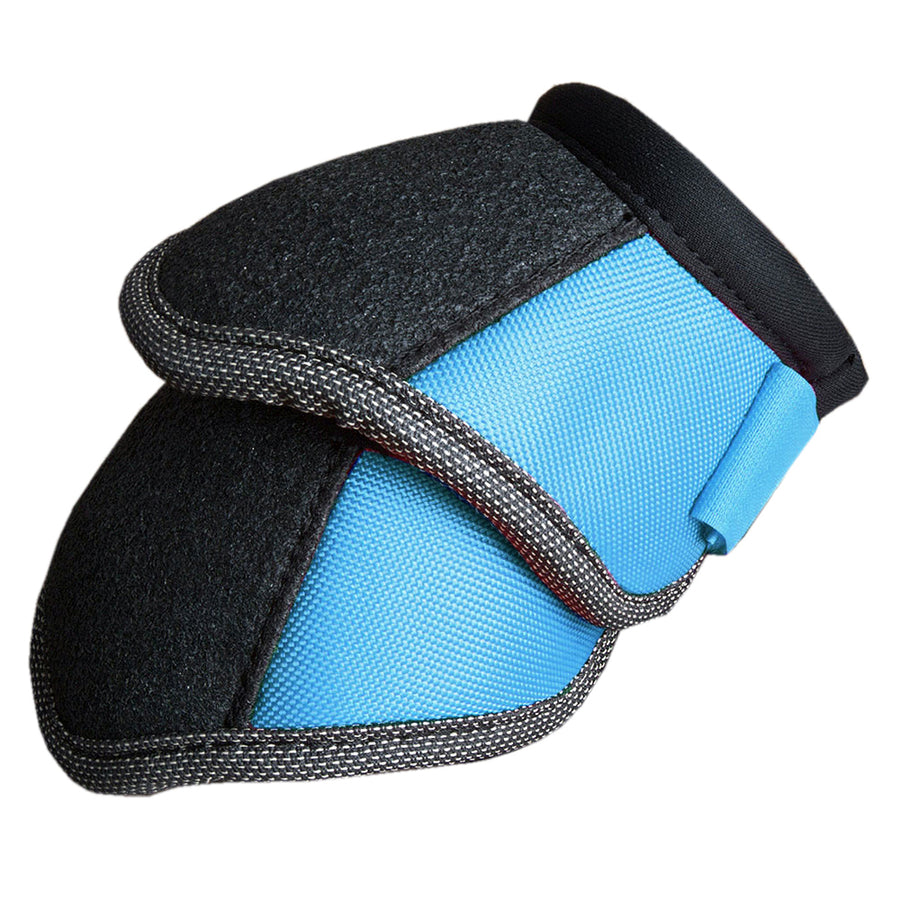 Black and blue nylon horse boot with fleece lining - Uhorse