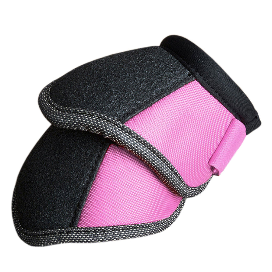 Large Gear Dynamic Edge Horse Leg Protection Bell Boots Pair Pink - Uhorse