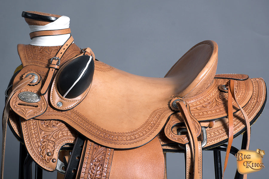 16 In Western Horse Saddle American Leather Wade Ranch Roping Tan Kote By Hilason D045