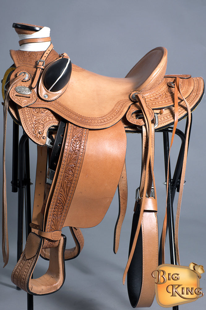 16 In Western Horse Saddle American Leather Wade Ranch Roping Tan Kote D045 - Uhorse