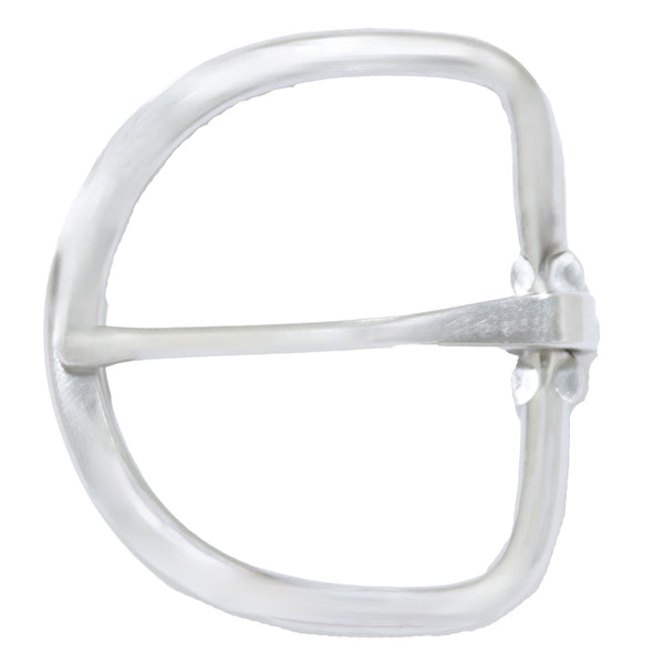 White synthetic square buckle with center bar - Uhorse