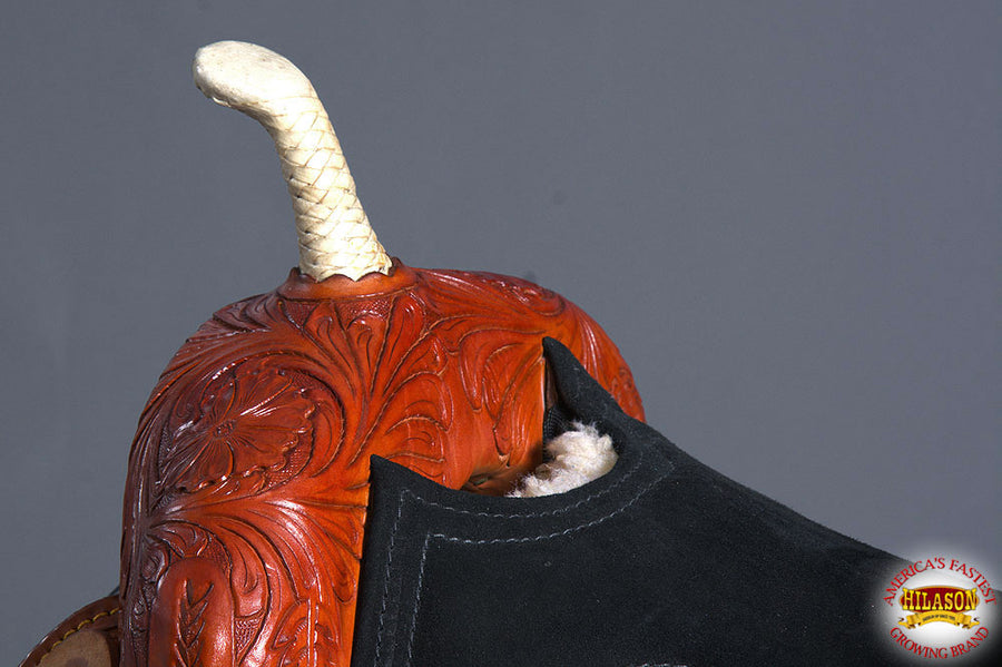 HILASON Western Horse Saddle American Leather Flex Trail Barrel Tack | American Saddle Horse | Leather Saddle | Western Saddle | Saddle for Horses | Horse Saddle Western