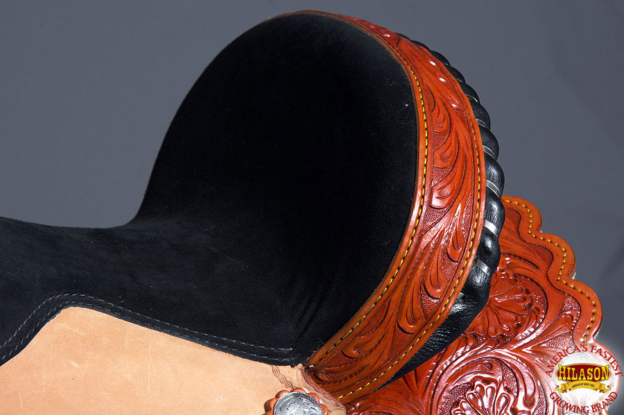 HILASON Western Horse Saddle American Leather Flex Trail Barrel Tack | American Saddle Horse | Leather Saddle | Western Saddle | Saddle for Horses | Horse Saddle Western