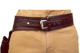42 In Hilason Western Right Hand Gun Holster Rig 38 Cal Leather Cowboy