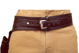 HILASON Western Right Hand Gun Holster Rig 38 Cal Leather Cowboy | Costume Belt