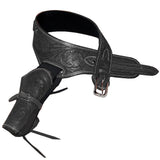 34 In Hilason Western Right Hand Gun Holster Rig 38 Cal Leather Cowboy - Uhorse