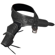 HILASON Western Right Hand Gun Holster Rig 38 Cal Leather Cowboy | Costume Belt