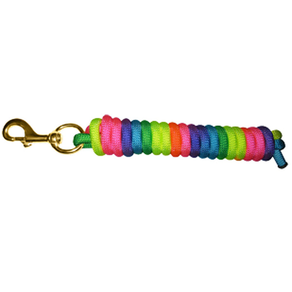Colorful braided nylon lead rope with brass snap clip - Uhorse