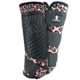 Small Classic Equine Lightweight Horse Classicfit Sports Boots Pair Hind Cheetah