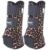 Classic Equine Lightweight Legacy2 Rear Hind Sports Boots Pair Cheetah