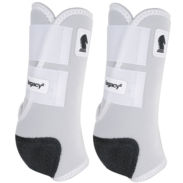 Classic Equine Lightweight Legacy2 Front Sports Boots Pair White – by Hilason – Cowboy and equestrian accessories