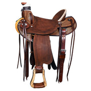 Western Horse Saddle American Leather Wade Ranch Roping Brown Hilason