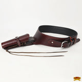 36 In Hilason Western Right Hand Gun Holster Rig 44/45 Cal Leather Cowboy