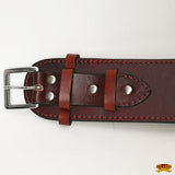 36 In Hilason Western Right Hand Gun Holster Rig 44/45 Cal Leather Cowboy