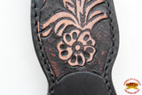 Hilason Western Horse Headstall Bridle American Leather Black Floral