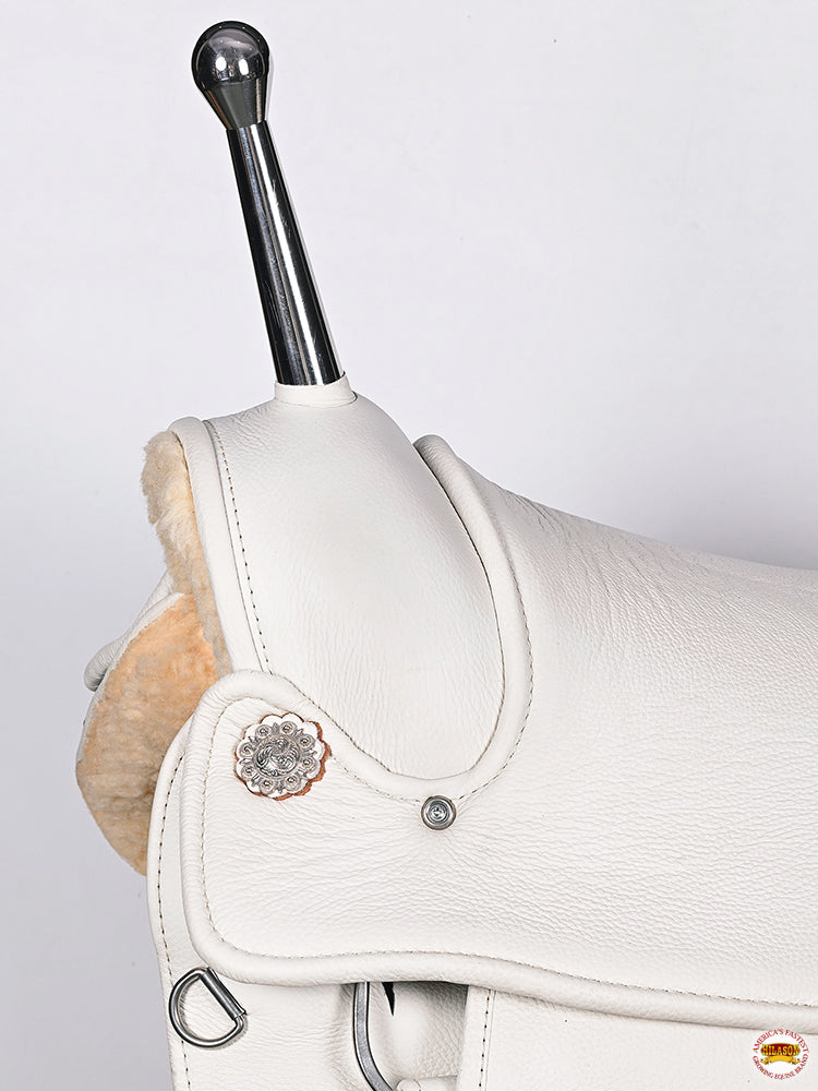 HILASON Custom Designed Rare Western Trick Riding Saddle | Horse Racing Leather Saddles for Horses