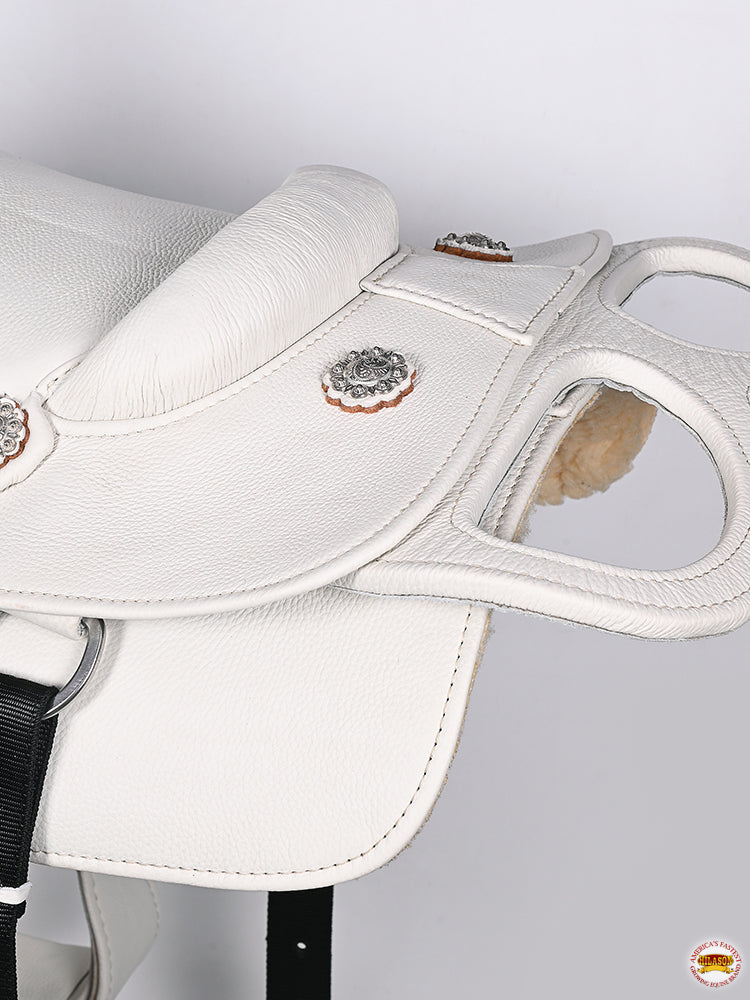 HILASON Custom Designed Rare Western Trick Riding Saddle | Horse Racing Leather Saddles for Horses