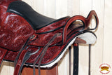 HILASON Custom Designed Rare Western Trick Riding Saddle Mahogany | Horse Saddle | Racing Leather Saddle | Western Saddle | Western Leather Saddle | Western Saddles for Horses