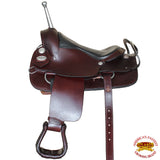 Hilason Custom Designed Rare Western Trick Riding Saddle Mahogany