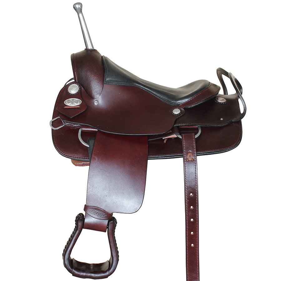 Hilason Custom Designed Rare Western Trick Riding Saddle Dark Brown - Uhorse